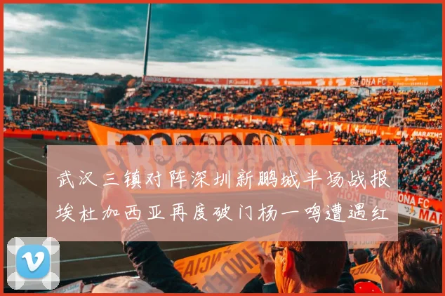 武汉三镇对阵深圳新鹏城半场战报埃杜加西亚再度破门杨一鸣遭遇红牌处罚
